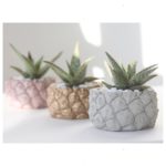 Blue pineapple planter by Modern Plant Life