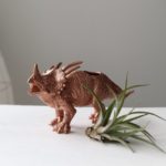 Jumbo copper dinosaur air plant holder by Modern Plant Life