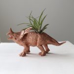 Jumbo copper dinosaur air plant holder by Modern Plant Life