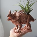 Jumbo copper dinosaur air plant holder by Modern Plant Life