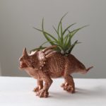 Jumbo copper dinosaur air plant holder by Modern Plant Life